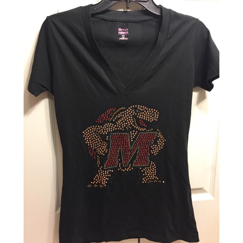 UMD Bedazzled Logo Tee